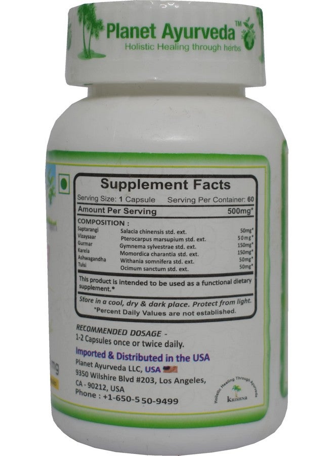 Planet Ayurveda's DiaBeta Plus for Diabetes (60 Capsules, Pack of 1) - Image 3