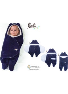 Owli Baby Winter Outer Swaddle Blanket 0-6 Months Purple  - Image 5