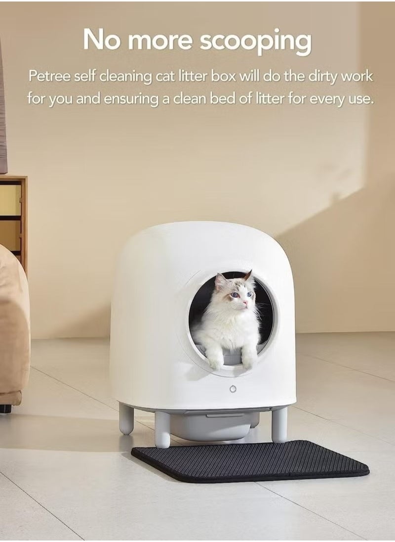 RATSAW - Self Cleaning Cat Litter Box The Game Changer for Cat Owners Latest Model Automatic Cat Litter Box with APP Control Odor Removal Large Space for Multiple - Image 1