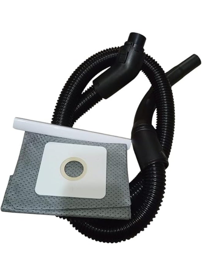 طقم مكنسة كهربائية مستورد يتكون من قطعتين: خرطوم مكنسة كهربائية وكيس مكنسة كهربائية، متوافق مع مكنسة توشيبا الكهربائية 1600 VC-EA100 - Image 1