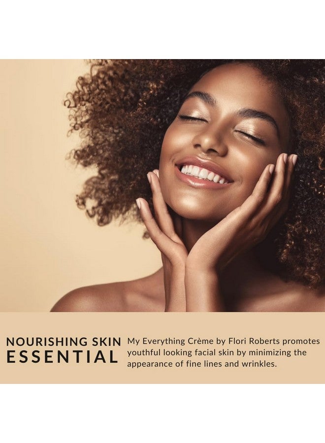 Flori Roberts My Everything Crème Moisturizer For Face Eyes And Throat Antiwrinkle And Skin Firming Facial Cream 4Oz  - Image 2