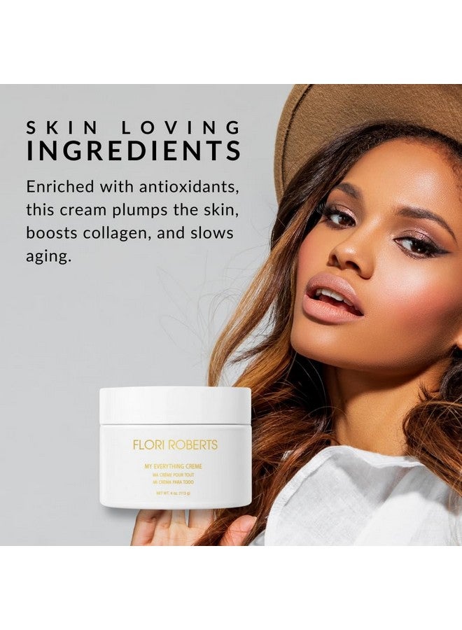 Flori Roberts My Everything Crème Moisturizer For Face Eyes And Throat Antiwrinkle And Skin Firming Facial Cream 4Oz  - Image 5
