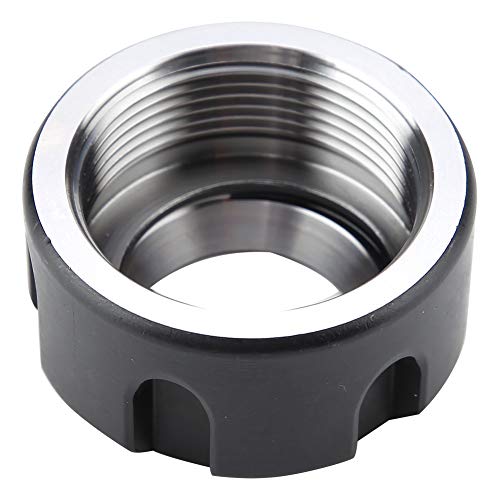 Hyuduo ER25 Clamping Nuts, Metal Collet Nut Chuck Holder Lathe Machine Tools Dynamic Balancing Nut Extras Swapping Precision Collets M32(M32*1.5-Black) - Image 5