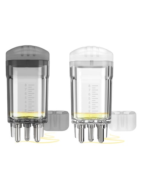 Minoxidil Applicator Set - 2 PCS Easy-to-Use Scalp Massager Comb for Targeted Application of Hair Growth Serum, Root Comb Applicator Bottle, and Brush Tool for Effective Results.