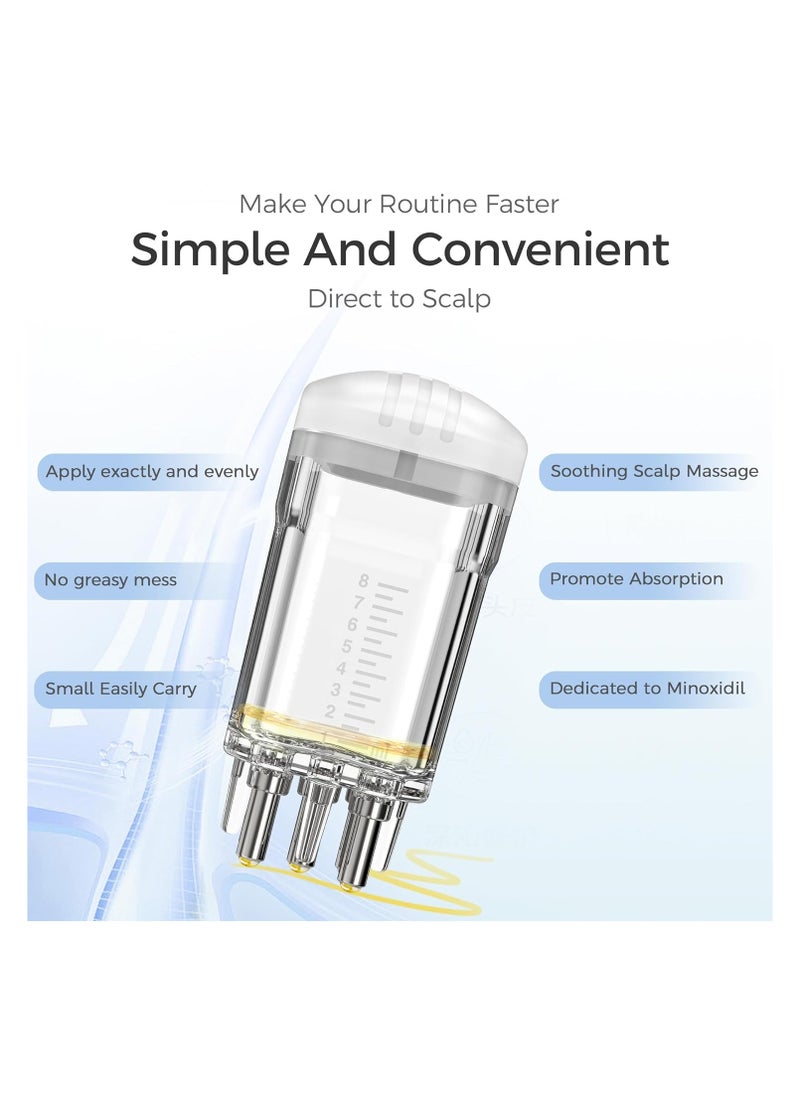 Minoxidil Applicator Set - 2 PCS Easy-to-Use Scalp Massager Comb for Targeted Application of Hair Growth Serum, Root Comb Applicator Bottle, and Brush Tool for Effective Results.