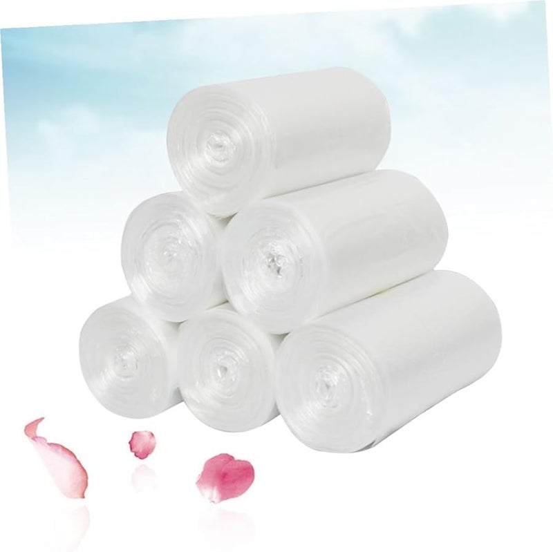 2 لفة أكياس قمامة ثقيلة شفافة 60x80 سم مبطنة بسماكة لبطانة سلة المطبخ - Image 2