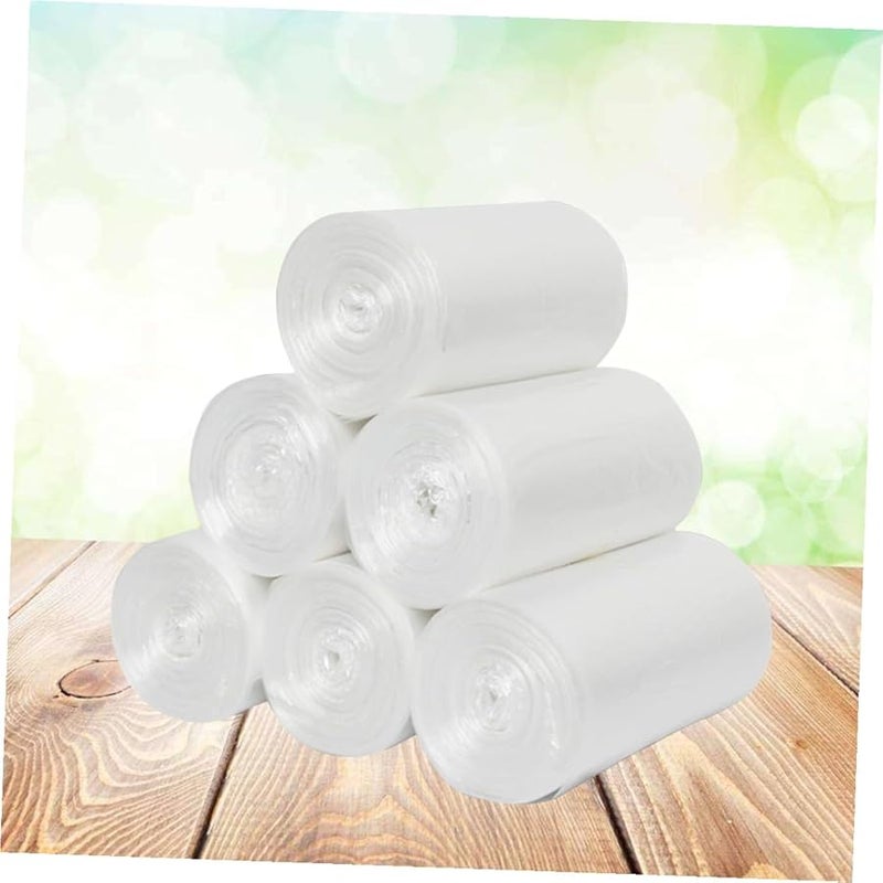 2 لفة أكياس قمامة ثقيلة شفافة 60x80 سم مبطنة بسماكة لبطانة سلة المطبخ - Image 5