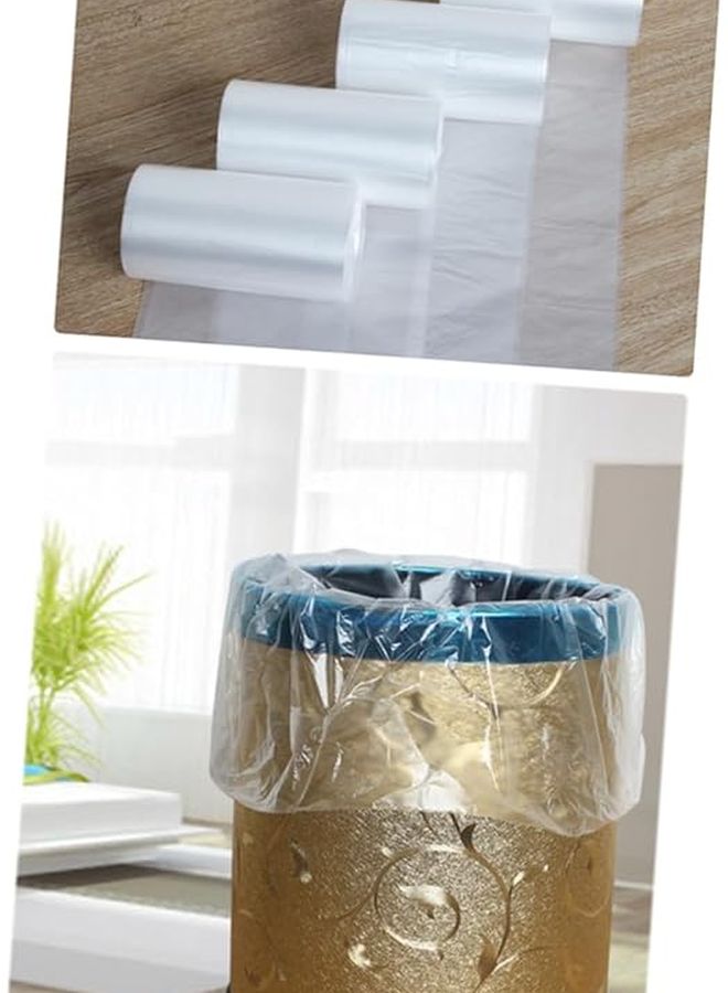 2 لفة أكياس قمامة ثقيلة شفافة 60x80 سم مبطنة بسماكة لبطانة سلة المطبخ - Image 3