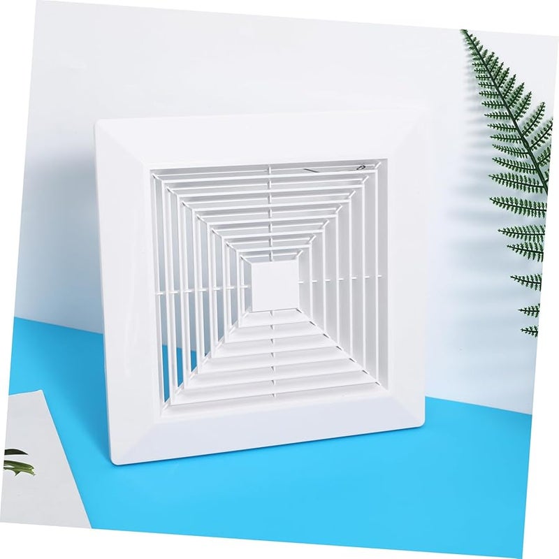 ABS Square Bathroom Exhaust Fan Cover Ceiling Air Vent Grille Uniform Airflow Easy Installation - Image 5