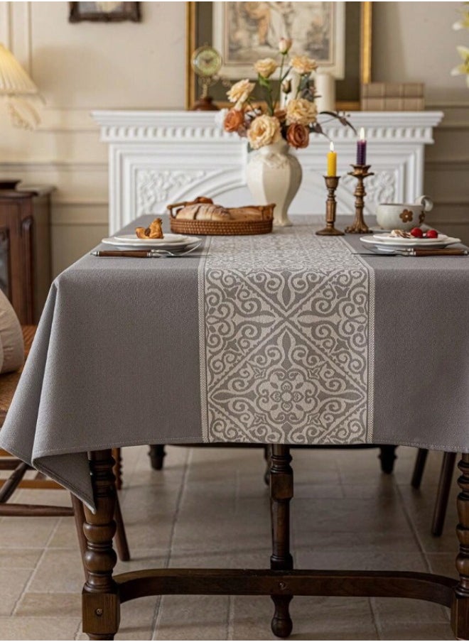 Waterproof Tablecloth Anti-scalding Waterproof and Oil-proof for Rectangle Table Wrinkle Free Stain Resistant PVC Table Cover For Home Kitchen Dinning Tabletop 140 x 200Cm Big Flower Pattern - Brown - pzsku/ZFFE384741262986DB340Z/45/_/1735126693/a76d6fbd-c8dd-49e6-9bdc-63cd414e8a35