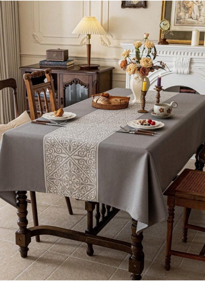 Waterproof Tablecloth Anti-scalding Waterproof and Oil-proof for Rectangle Table Wrinkle Free Stain Resistant PVC Table Cover For Home Kitchen Dinning Tabletop 140 x 200Cm Big Flower Pattern - Brown - pzsku/ZFFE384741262986DB340Z/45/_/1735126698/f6f3ab72-dc23-4aab-b657-0697ff876705