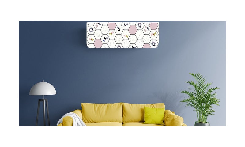 DARSHANAM WORLD Polyester New Printed Air Conditioning Dust Cover Folding Designer Ac Cover For Indoor Split Ac 1.5 Ton (97 X 31 X 21 .5Cm | Printed) - Image 3