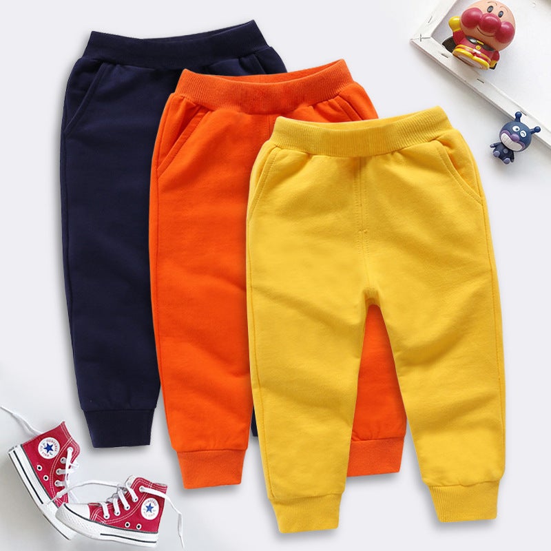 Children'S Long Pants 2026 New Children'S Clothing Solid Color Sweatpants Boys' Sports Pants Girls' Casual Knit Pants - Image 2
