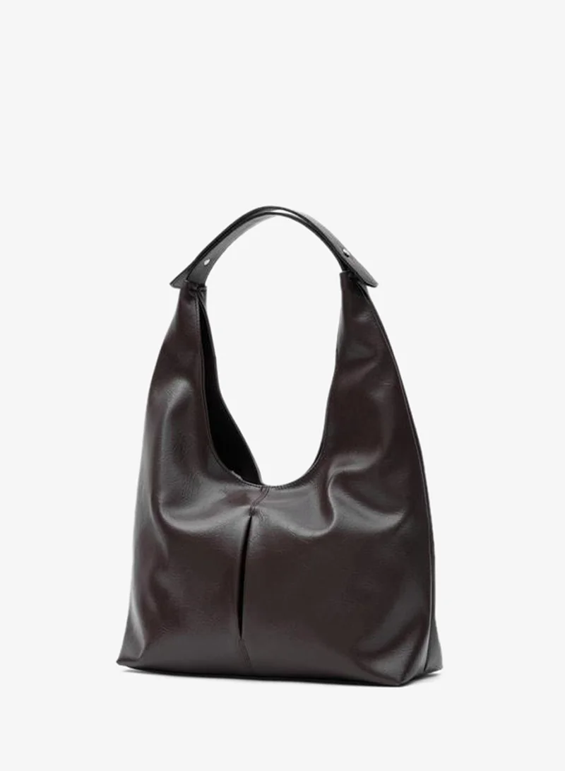 Shule Bags  Zaura Slouchy Shoulder Bag – Dark Coffee. for Women | Best Price UAE