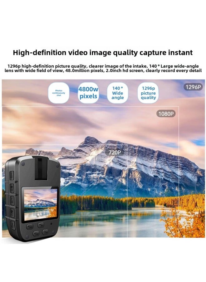Generic Law Enforcement No.1 DSJ-C8 Law Enforcement Recorder 1296P HD Night Vision Video Motion Camera Recorder-Body Color:12-hour Battery Life Gps Version (64g)  - Image 2