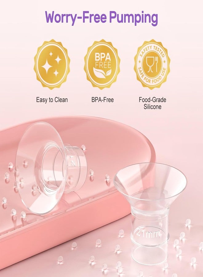 Homeaura Breast Pump Flange Inserts 5-Size Set Multiple Size Options | Food-Grade Silicone | Easy to Clean | Universal Compatibility | Comfortable Fit - Image 5