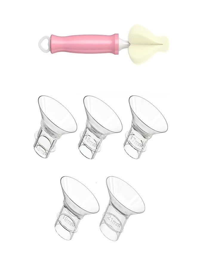Homeaura Breast Pump Flange Inserts 5-Size Set Multiple Size Options | Food-Grade Silicone | Easy to Clean | Universal Compatibility | Comfortable Fit - Image 1
