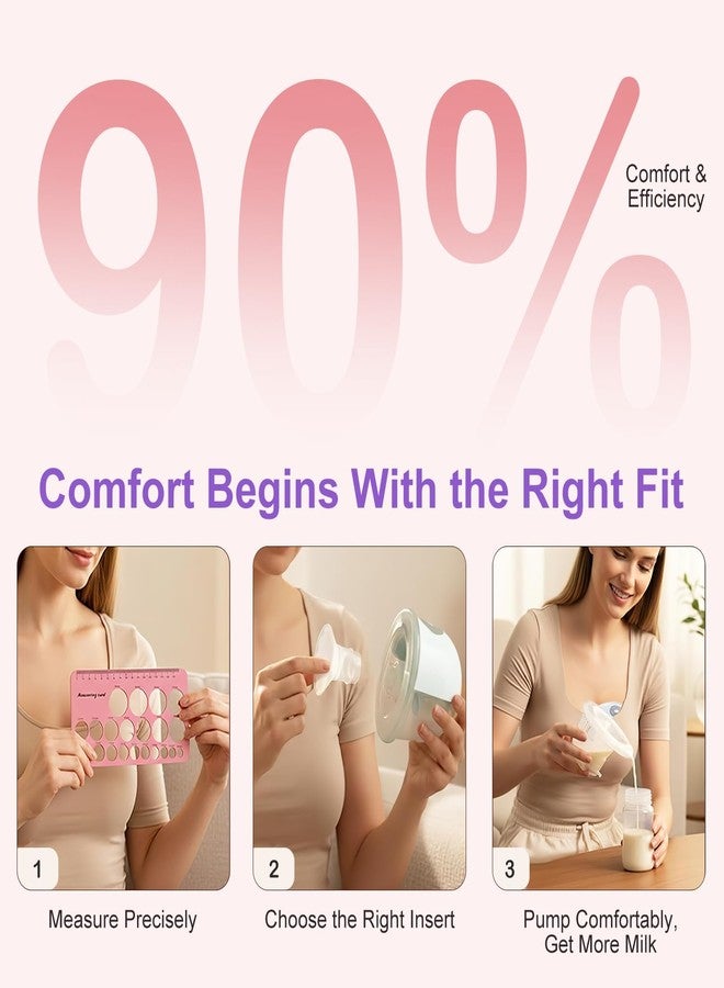 Homeaura Breast Pump Flange Inserts 5-Size Set Multiple Size Options | Food-Grade Silicone | Easy to Clean | Universal Compatibility | Comfortable Fit - Image 3