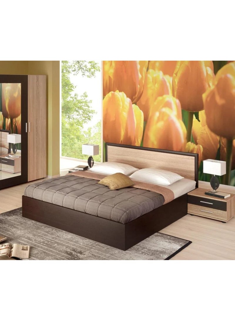 Malazhouse Brown Master Bedroom 4 pieces - MZBDR005 – 200L x 120H x 120W - Image 2