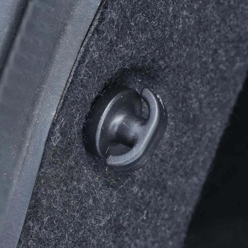 Car Trunk Hook: 4 Pack Black ABS Durable Lightweight Universal - Easy Screw Installation Secure Luggage Net Hook for SUV Off-Road Vehicle Travel Storage - Image 4