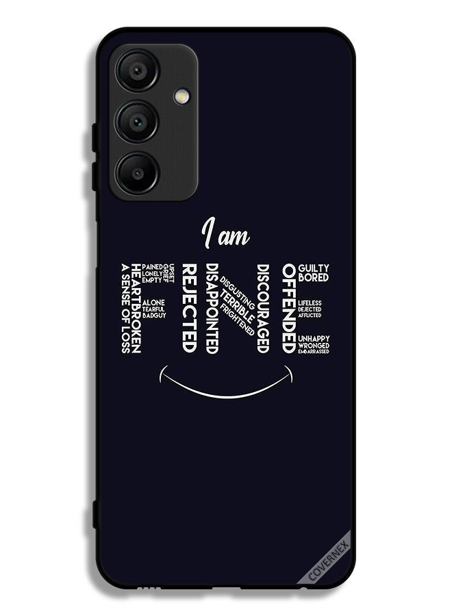 Covernex Samsung Galaxy A15 4G Protective Case Cover Calligraphy I Am Fine - Image 1