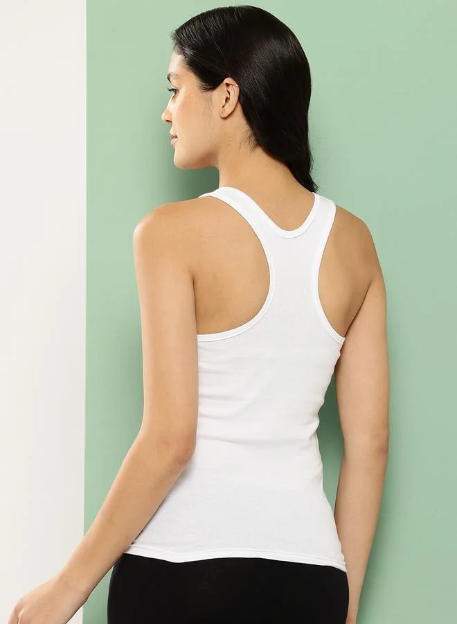 ليدينغ ليدي قميص كاميسول قطني سادة بدون حشوة - عبوة من قطعتين للسيدات