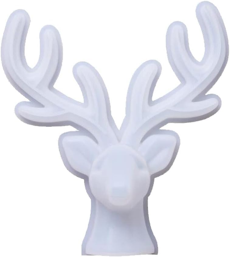 Snoogg Snoogg 3D Deer Head with Supportive Fittings Resin Deer Antler Tree Jewelry Display Stand Soft Silicone Craft Casting Mold Bracelet Ring Earring Hanger Rack Organizer Holder Desk Topper  - Image 1
