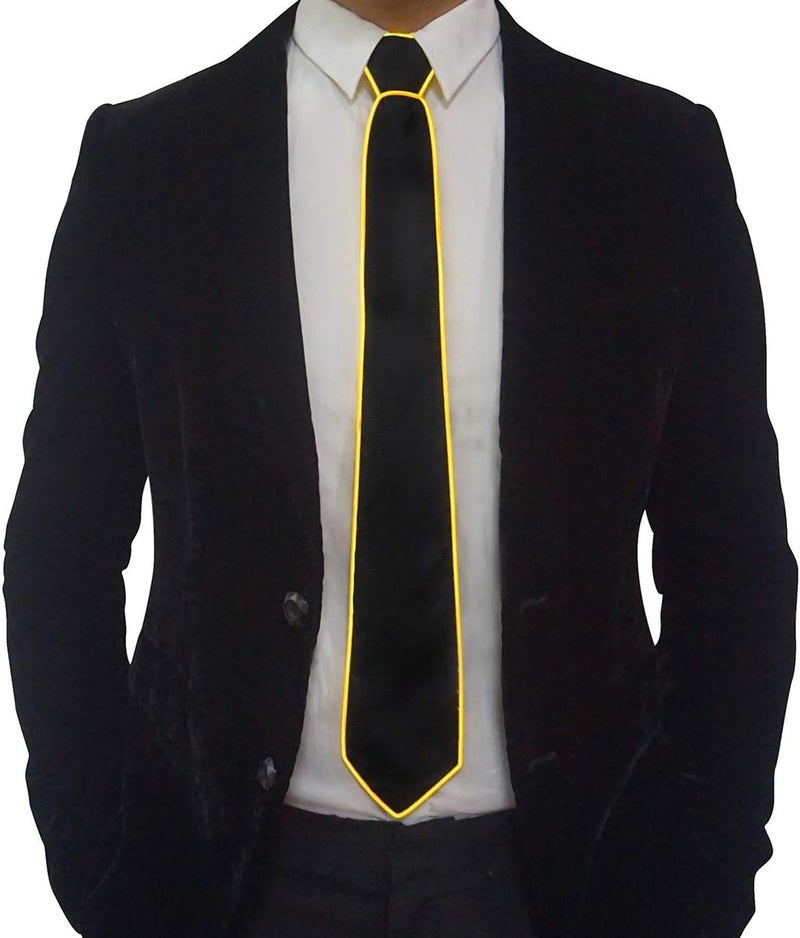SATUMIKO Led Tie Light Up Fanny Ties Novelty Necktie For Men LED Light Up Ties Costume Accessory - Image 3