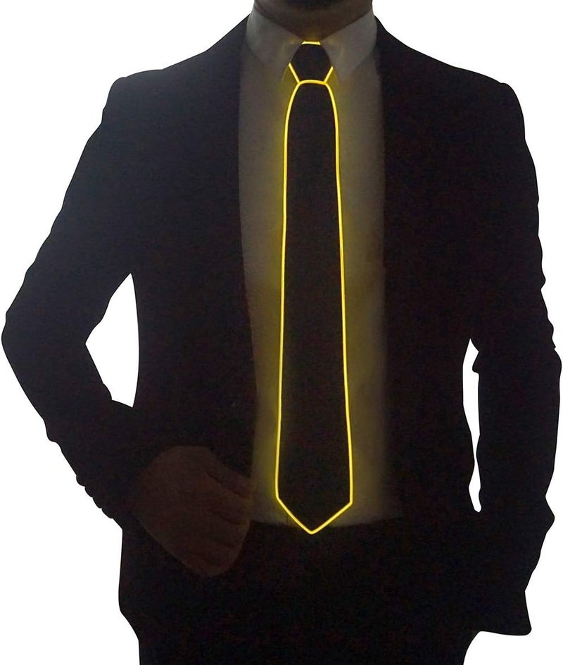 SATUMIKO Led Tie Light Up Fanny Ties Novelty Necktie For Men LED Light Up Ties Costume Accessory - Image 4
