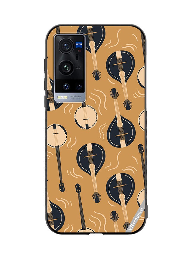 VR CREATIVE Protective Case Cover For Vivo X60 Pro Plus Mandolin Or Domra International Music Copy Design Multicolour - Image 1