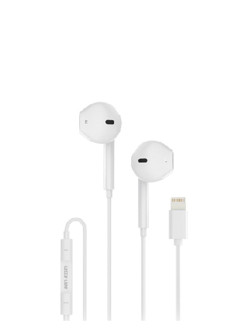GREEN LION - Wired Stereo Surround Earphones with Type-C Connector / TPE + Copper Wire Material / Seamless Sound / Endless Connection - White - Image 1