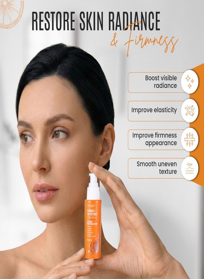 Dermaxgen Vitamin C + Tri-Peptide Bright Idea Serum – Skin Brightening + Barrier Boost Complex for Radiant, Firm Skin – Anti-Aging Face Serum Boosts Collagen & Elasticity - 2 fl oz - Image 3