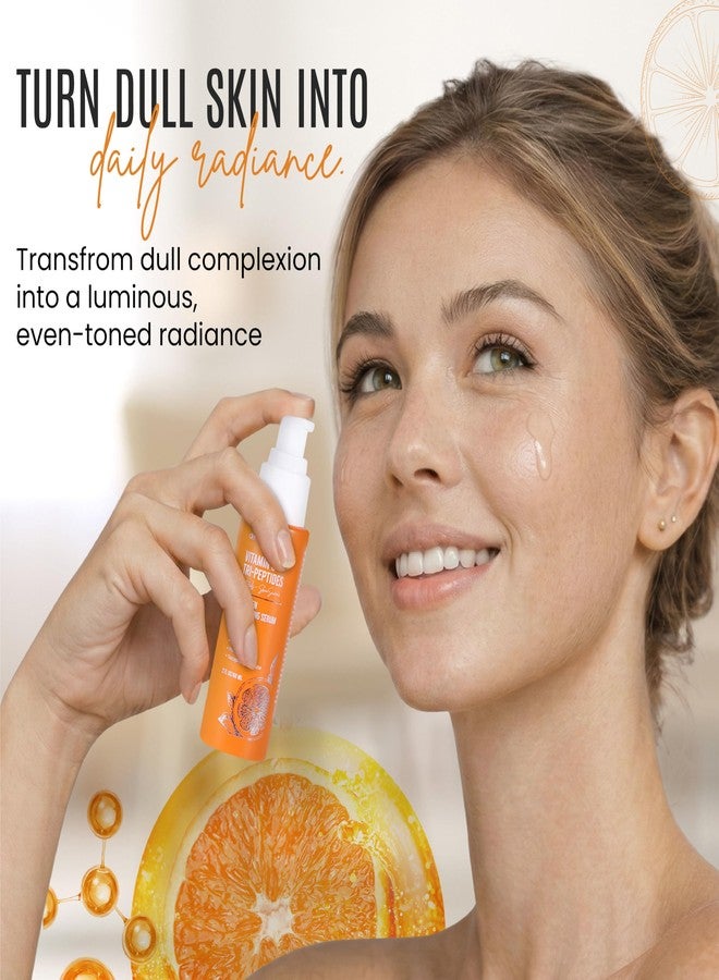 Dermaxgen Vitamin C + Tri-Peptide Bright Idea Serum – Skin Brightening + Barrier Boost Complex for Radiant, Firm Skin – Anti-Aging Face Serum Boosts Collagen & Elasticity - 2 fl oz - Image 5