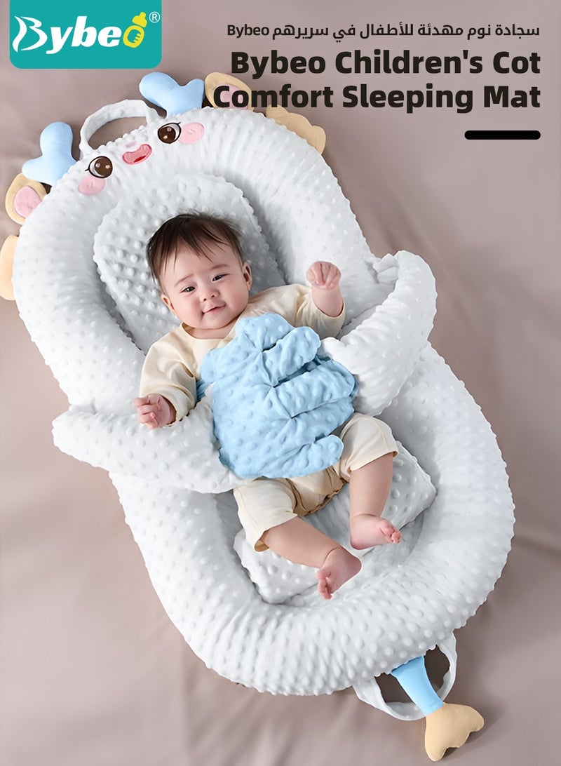 Bybeo Baby Nursing Pillow With Automatic Tapping Arm, Newborn Nursing Sleeping Pillow, Infant Lounger with Wedge Pillows, Multifunctional Baby Sleeping Nest, Anti-Vomit Milk Pillows with Automatic Soothing Palms and Learning Sensory Toys - Image 2