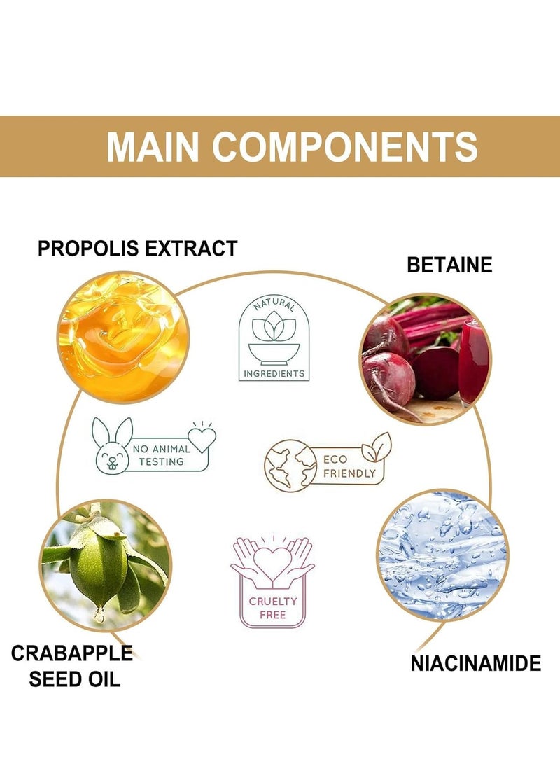  كانزير سيروم توهج الوجه مع البروبوليس والنياسيناميد، مصل كوري للعناية بالبشرة لجميع أنواع البشرة، خلاصة مرطب للبشرة الحساسة، الخطوط الدقيقة، تفاوت لون البشرة، العناية بالبشرة الكورية (30 مل، 1 أونصة سائلة) - Image 3