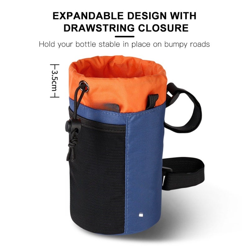 wheel up Bike Water Bottle Holder Bag Bicycle Handlebar Drink Beverage Holder Bag Container Cycling Front Bag Bike Pannier - Image 5