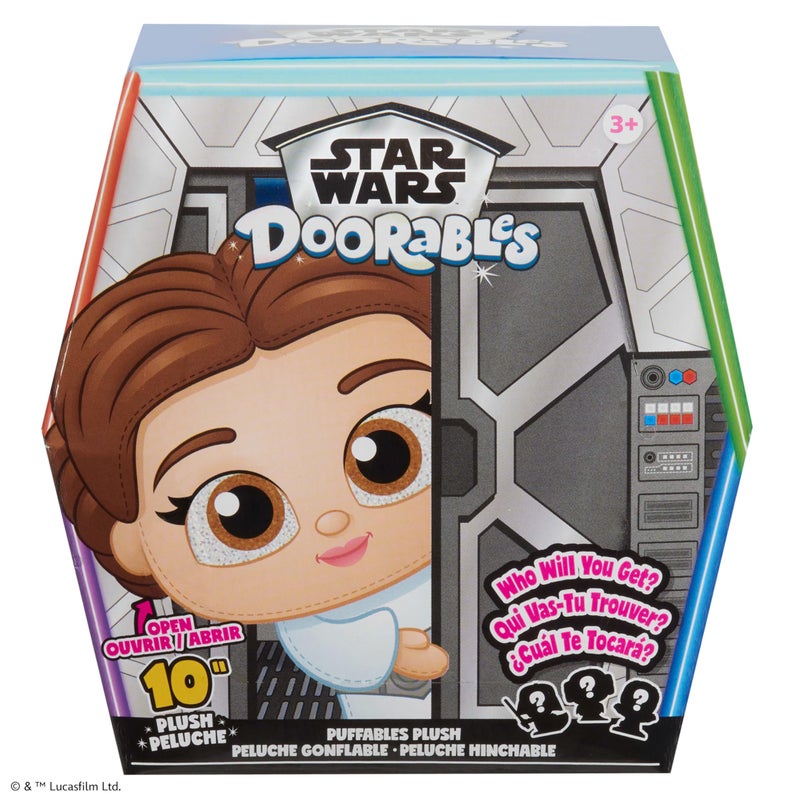Just Play Star Warsâ„¢ Doorables Puffables Plush â€“ Star Wars: A New Hopeâ„¢, 10-inch Collectible Plush, Styles May Vary, Holiday Stocking Stuffers, Gifts, Presents, Kids Toys for Ages 3 Up by Just Play - Image 1