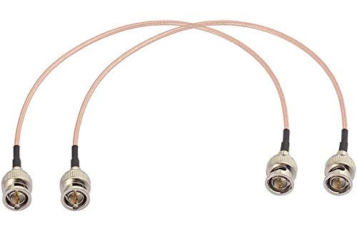 Superbat 3G HD SDI Cable BNC Cable 1ft 30cm 75 ohm for Cameras BMCC Video Equipment Supports HD-SDI 3G-SDI 4K 8K SDI Video Cable (Straight,2Pcs) - Image 1