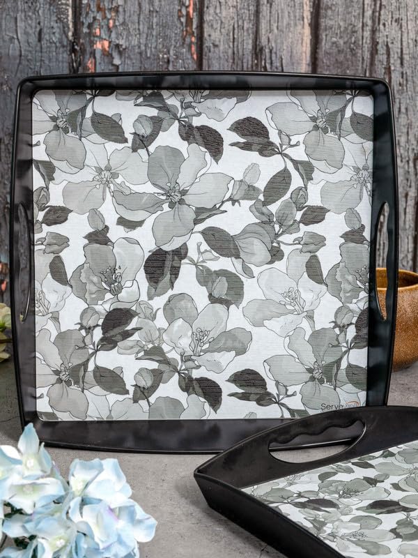 Servewell Tray Set 2 pc Bliss Square Dusky - Image 1