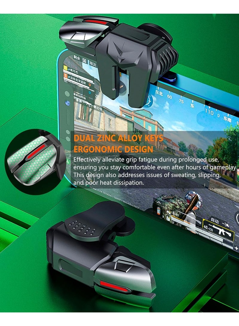 DIOTTI 6-Trigger Mobile Game Controller for Android & iPhone, Sensitive Shooting & Aiming Triggers Compatible with PUBG, Call of Duty Mobile, Knives Out, and More - Image 4