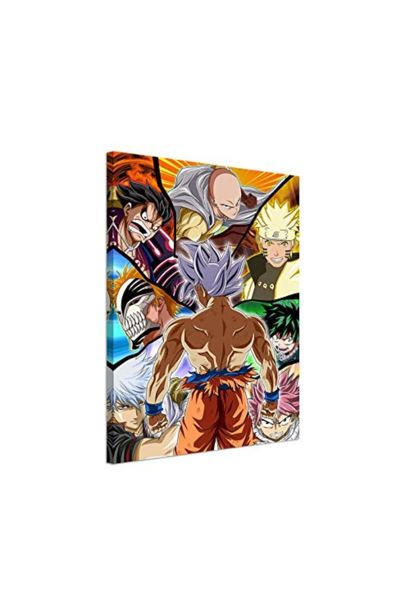 KAIWALK Japanese Anime Poster Luffy Print on Canvas Painting Wall Art for Living Room Decor Boy Gift, With Frame - Image 2