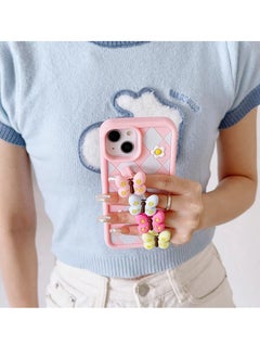 Generic Colorful butterfly silicone case wrist strap ring buckle suitable for I Phone 12 / 12 pro mobile phone  - Image 2
