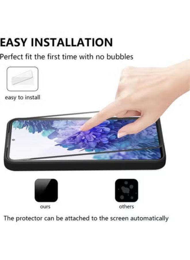 TIGER Samsung Galaxy S20 FE Case with 2 HD Screen Protectors, Camera Protection, Ultra-Slim Anti-Scratch Shockproof TPU Bumper Cover – Durable Protective Phone Case, Black - Image 3