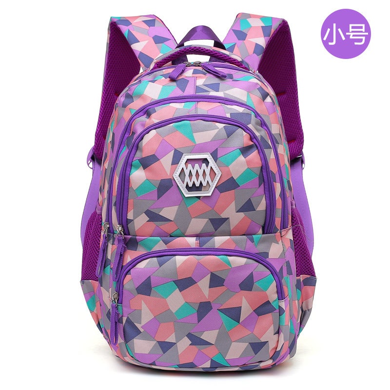 Girls Backpack Lightweight Grade 6 Schoolbag Small pink  - Image 2
