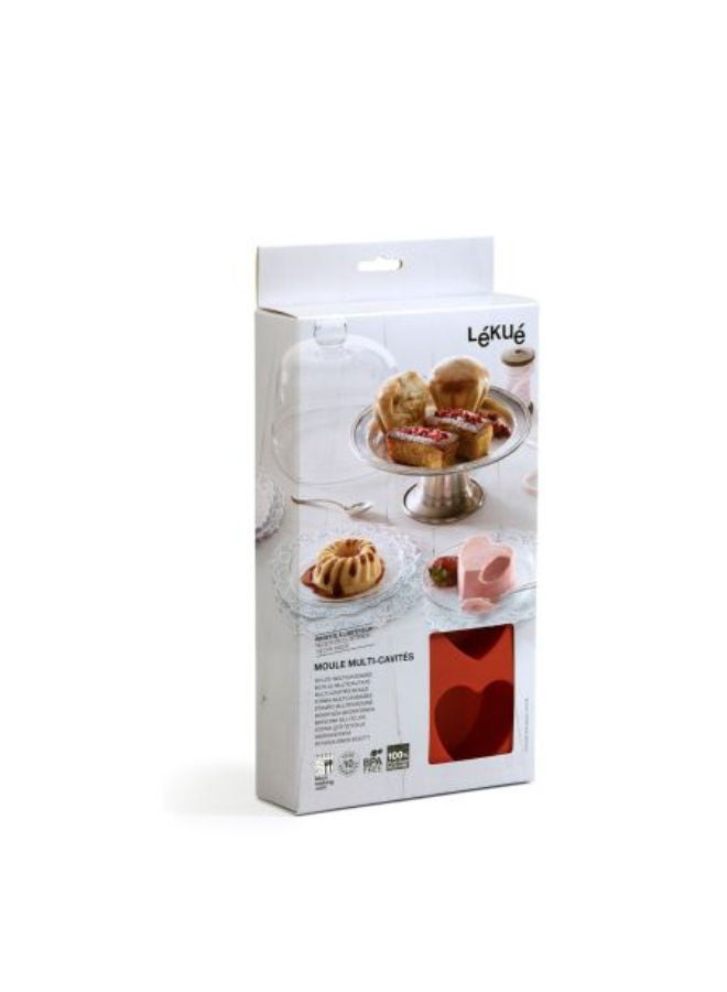 Lekue Heart Cake Mould -Red - Image 3