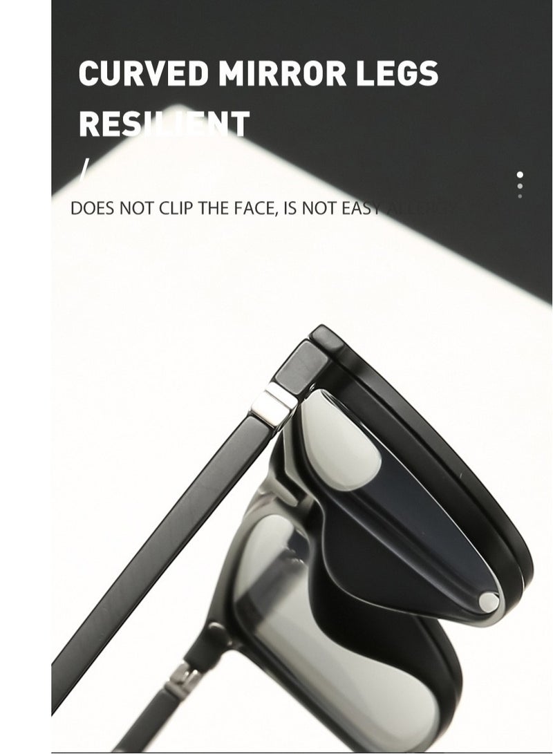 Polarized Sunglasses For Men, Magnetic Sunglasses, Sun Protection Sunglasses For women, UV Protection, 1 Frame Glasses + 5 Clips Sunglasses Storage Bag - Image 4