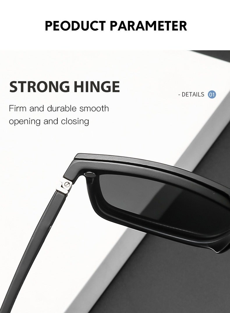Polarized Sunglasses For Men, Magnetic Sunglasses, Sun Protection Sunglasses For women, UV Protection, 1 Frame Glasses + 5 Clips Sunglasses Storage Bag - Image 2