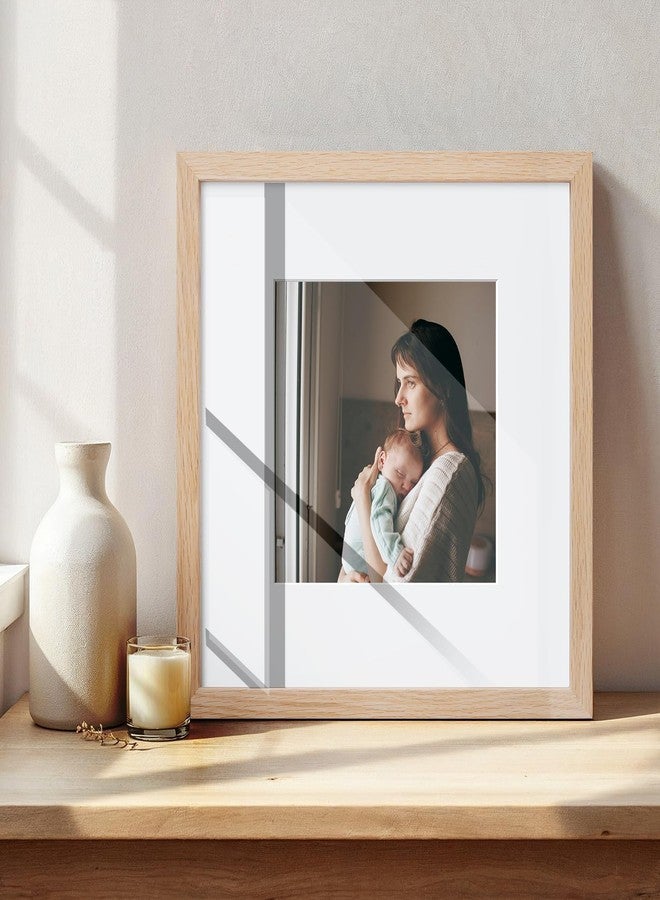 puthiac 10x10 Oak Wood Picture Frame - Minimalist 10x10 Poster Frame, 10"x10" Frame Wood, Natural Solid Wooden Picture Frames for Wall Art Photo and Prints(1 Pack, Beige) - Image 5