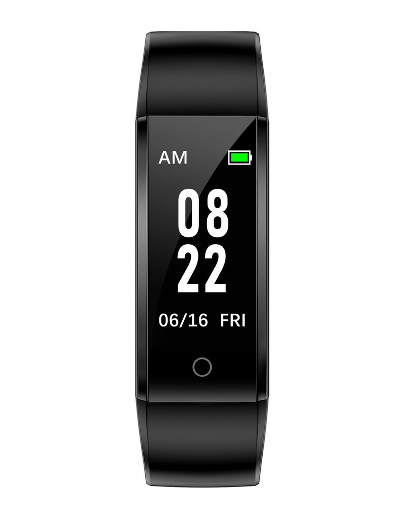 GRV Fitness Tracker Non Bluetooth Fitness Watch No App No Phone Required Waterproof Pedometer Watch with Steps Calories Counter Sleep Tracker for Men Women Parents (Black) - Image 1