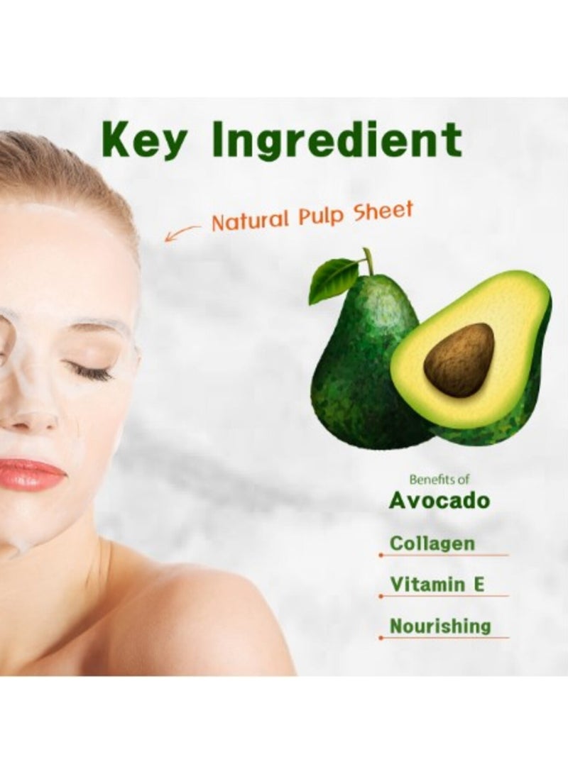 بيور ديرم قناع الكولاجين بالأفوكادو من بيورديرم - Image 4